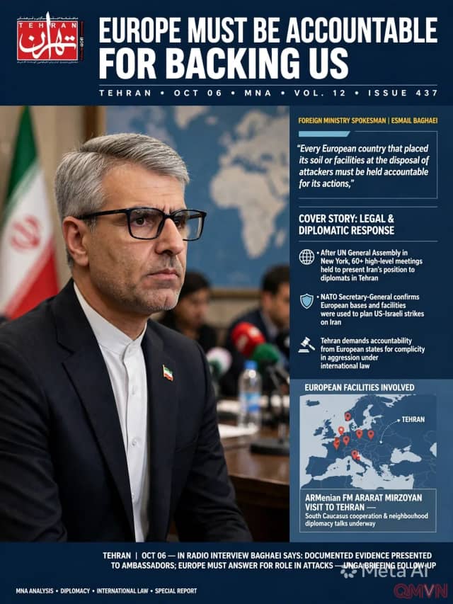 Iran Yêu Cầu Các Nước Châu Âu Chịu Trách Nhiệm Pháp Lý Vì Tiếp Tay Cho Các Cuộc Tấn Công Quân Sự Của Mỹ