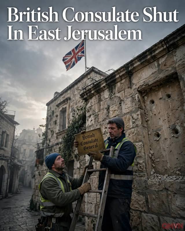 Anh gỡ biển hiệu lãnh sự quán ở Đông Jerusalem khi hạn chót đóng cửa do Israel đặt ra hết hiệu lực, quan hệ hai đồng minh chạm đáy
