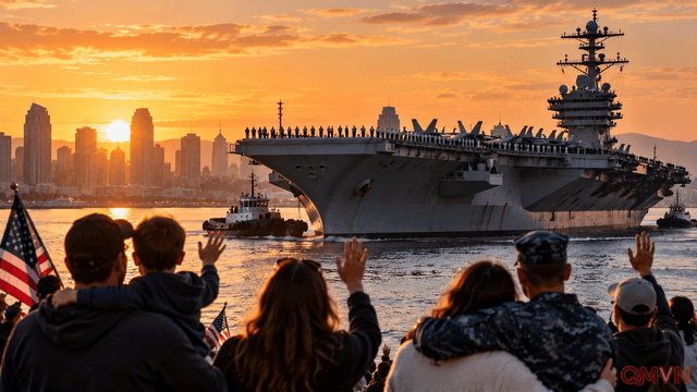 Tàu sân bay USS Abraham Lincoln trở về San Diego sau chuyến hải trình kéo dài kỷ lục và những thử thách phía sau chiến công