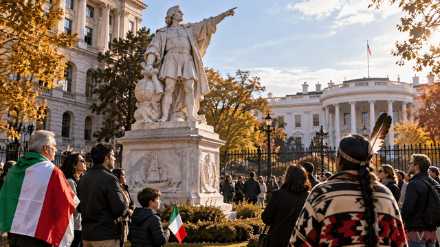 Tượng Christopher Columbus trở lại Nhà Trắng: ông Donald Trump khơi dậy cuộc tranh luận về di sản lịch sử nước Mỹ trước bầu cử