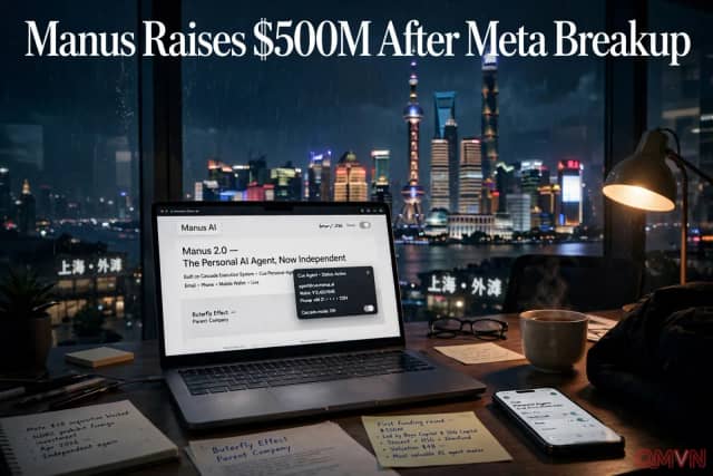 Startup AI Manus huy động hơn 500 triệu USD trong vòng gọi vốn đầu tiên sau khi “chia tay” Meta