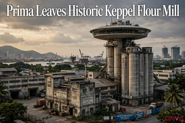 Prima sẽ rời nhà máy bột mì lịch sử trên đường Keppel năm 2028, khép lại hơn sáu thập kỷ gắn bó với bến cảng Singapore