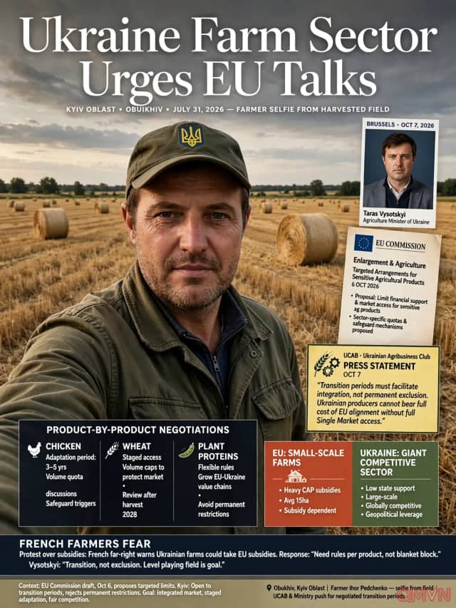 Nông nghiệp Ukraine hối thúc EU đàm phán chi tiết thay vì hoảng sợ trong các cuộc đàm phán gia nhập tương lai