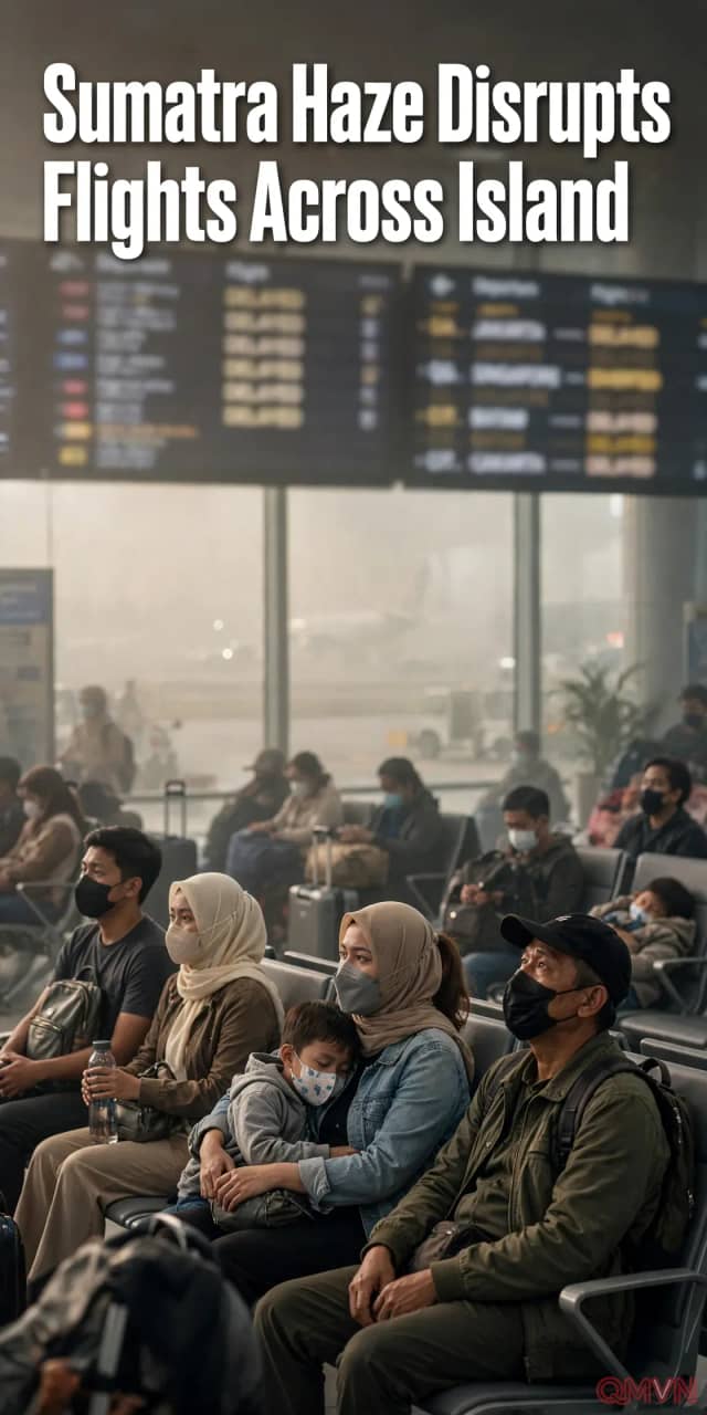 Khói mù từ cháy rừng ngày càng dày đặc làm gián đoạn nhiều chuyến bay trên đảo Sumatra của Indonesia, lan sang cả Singapore