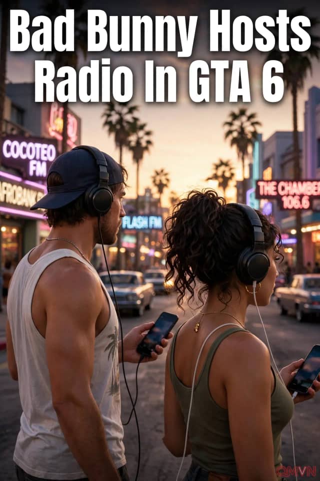 GTA 6 hé lộ sáu đài phát thanh đầu tiên: Bad Bunny, Romeo Santos góp mặt, người chơi lần đầu nghe nhạc và podcast cả khi đi bộ