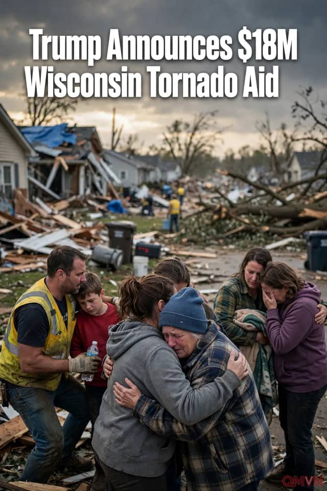 Tổng thống Trump công bố gần 18 triệu USD cứu trợ lốc xoáy cho bang Wisconsin, địa phương vẫn chờ chi tiết giữa tranh cãi chính trị