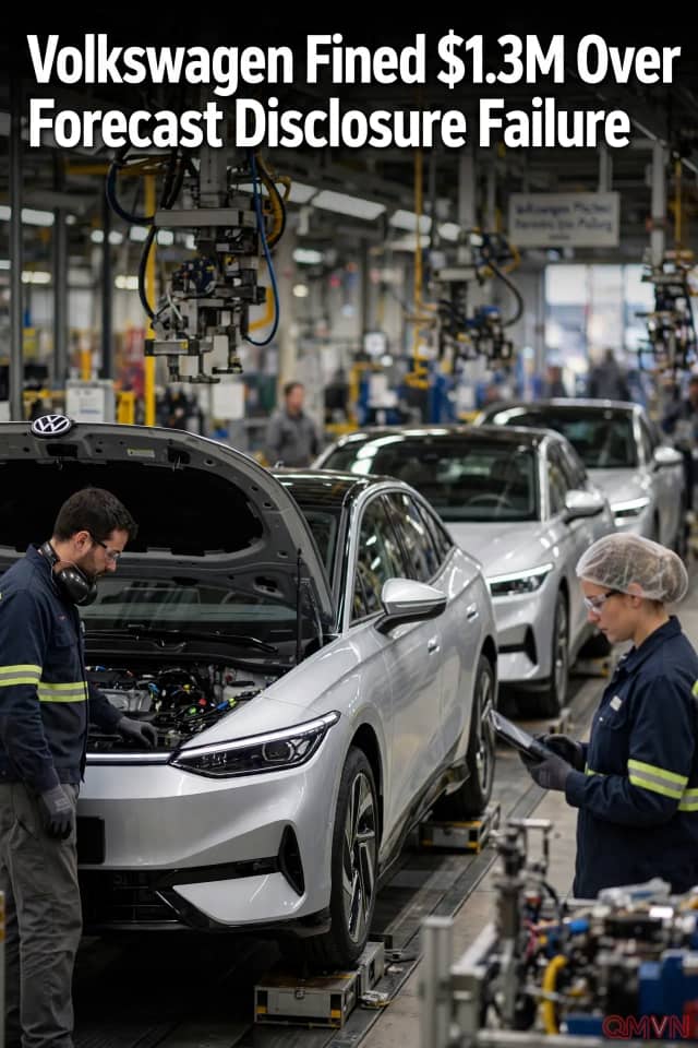 Volkswagen bị cơ quan giám sát tài chính Đức phạt 1,2 triệu euro vì công bố dự báo lợi nhuận không đúng quy định