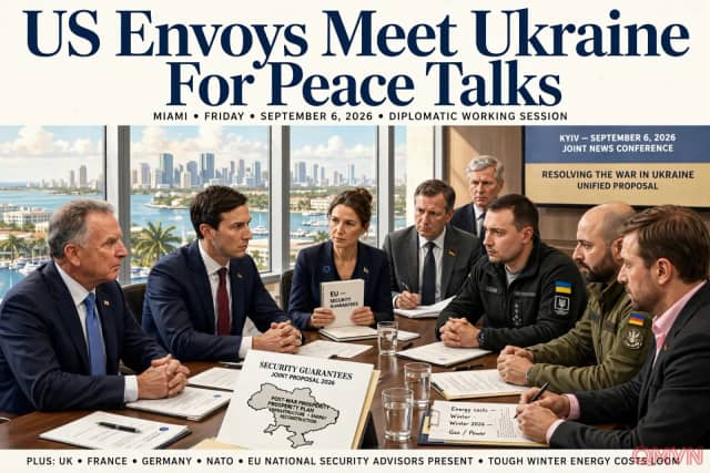 Đặc phái viên Mỹ Steve Witkoff và Jared Kushner gặp gỡ phái đoàn Ukraine tại Miami để bàn về giải pháp chấm dứt chiến tranh