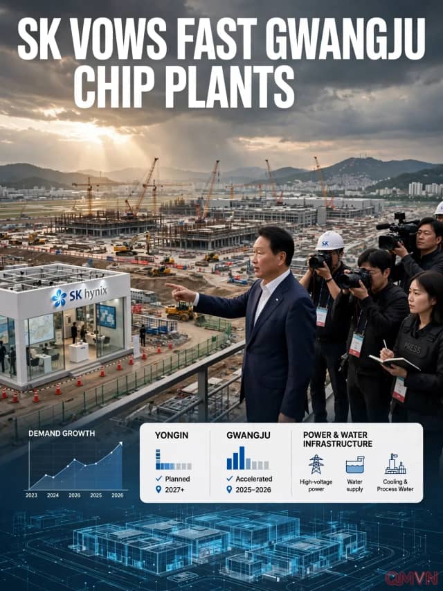Chạy đua cùng cơn sốt chip AI: Chủ tịch SK Chey Tae-won cam kết xây nhà máy bán dẫn Gwangju nhanh nhất có thể, kể cả trước khi có điện và nước