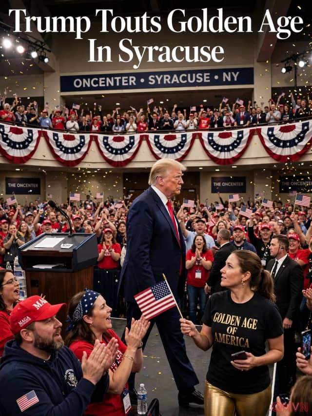 Donald Trump Mang Tuyên Ngôn 'Kỷ Nguyên Vàng' Đến Syracuse Trong Chuyến Thăm Nhằm Hỗ Trợ Bầu Cử Giữa Kỳ