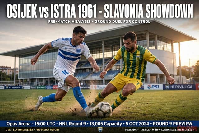 Osijek vs Istra 1961: Thử thách tham vọng top đầu, khi chủ nhà toàn thắng tại Opus Arena gặp vị khách bất bại 5 lần gần nhất đến đây