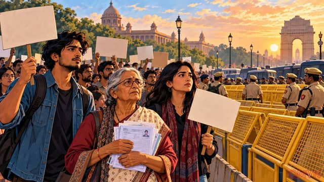 Biểu tình vì quyền bầu cử ở New Delhi: Khi chiến dịch rà soát danh sách cử tri làm dấy lên cuộc tranh luận lớn về dân chủ Ấn Độ