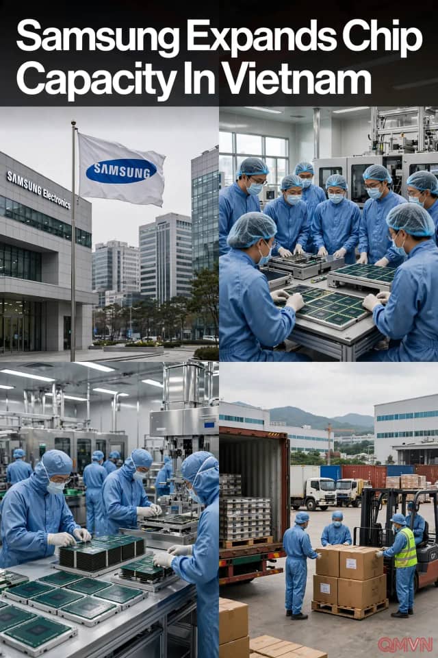 Samsung rót gần 8 nghìn tỷ won vào Việt Nam để mở rộng năng lực chip, đồng thời giữ sản xuất cao cấp tại Hàn Quốc