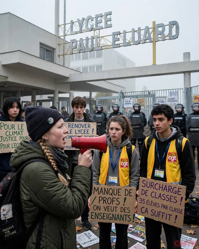 Làn Sóng Biểu Tình Học Đường Bùng Phát Tại Pháp: Greta Thunberg Xuống Đường Cùng Giới Trẻ Đòi Quyền Lợi Giáo Dục