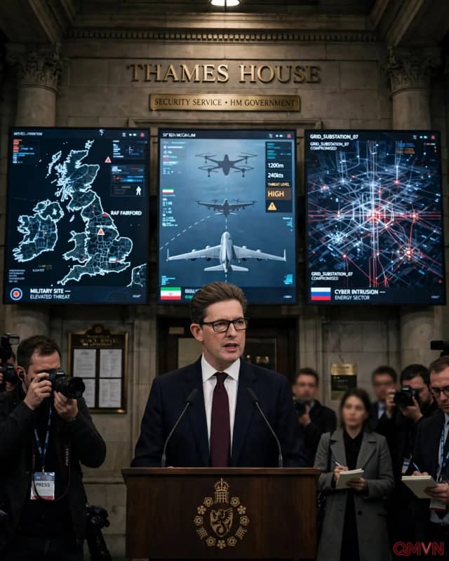 Giám đốc MI5 cảnh báo Iran nhắm vào căn cứ quân sự Anh, Nga leo thang chiến tranh hỗn hợp khi mối đe dọa từ các nhà nước tăng gấp bốn