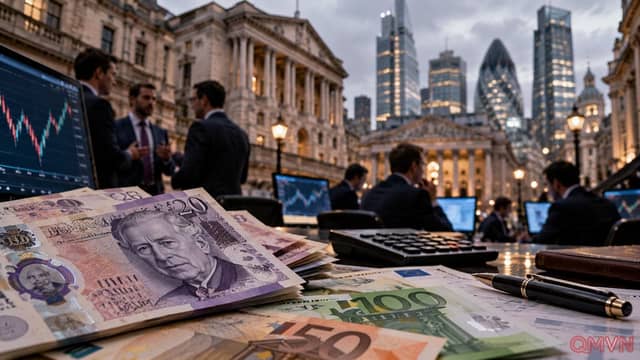 Bảng Anh lên đỉnh 16 tháng so với euro, nhưng áp lực ngân sách và lãi suất vẫn phủ bóng thị trường Anh