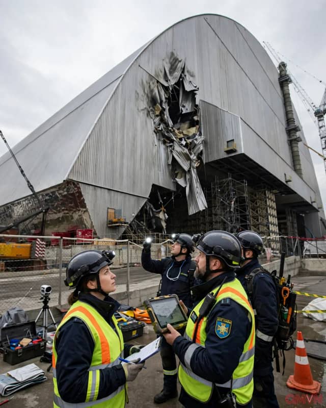 G7 cam kết 260 triệu euro sửa chữa mái vòm an toàn nhà máy hạt nhân Chornobyl ở Ukraine bị hư hại sau đòn tấn công bằng drone