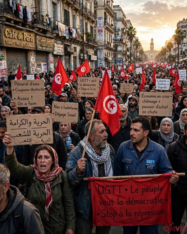 Hàng ngàn người dân Tunisia xuống đường biểu tình quy mô lớn nhất trong nhiều năm phản đối Tổng thống Kais Saied