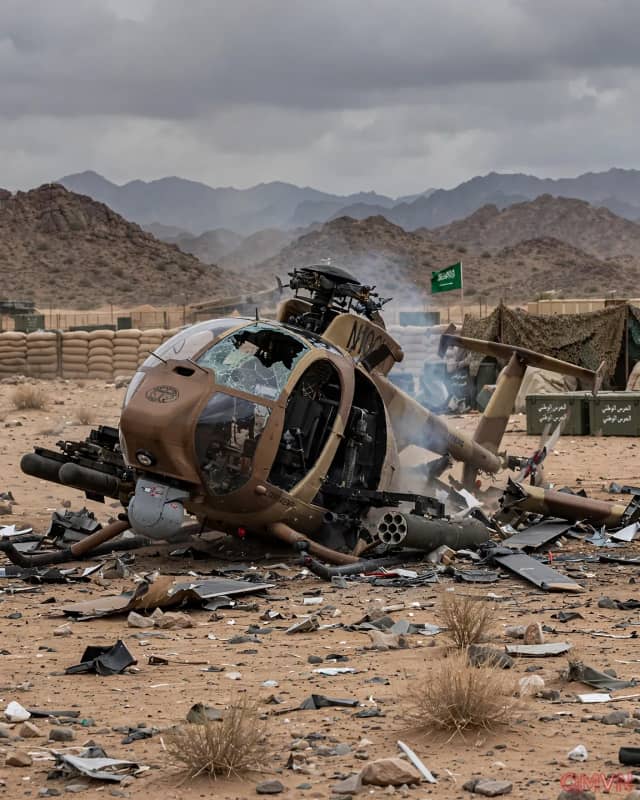 Trực Thăng Trinh Sát Của Liên Quân Rơi Tại Khu Vực Biên Giới Najran Thuộc Saudi Arabia Khiến Hai Phi Công Thiệt Mạng