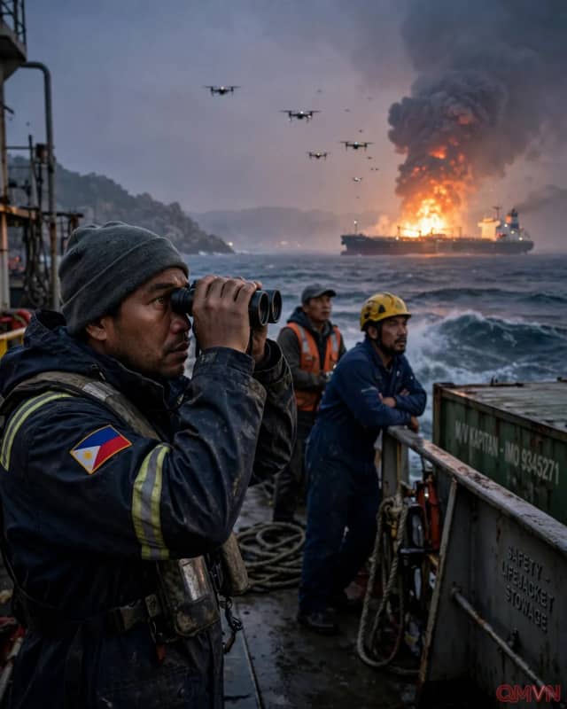 Giữa cơm áo và tên lửa: vì sao thủy thủ Philippines vẫn liều mình qua vùng biển chiến sự Trung Đông