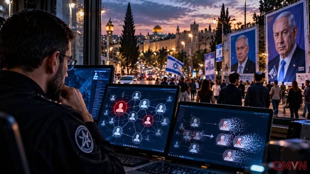 Israel gỡ các tài khoản bị nghi thao túng bầu cử từ nước ngoài, đặt ra phép thử mới cho an ninh không gian số