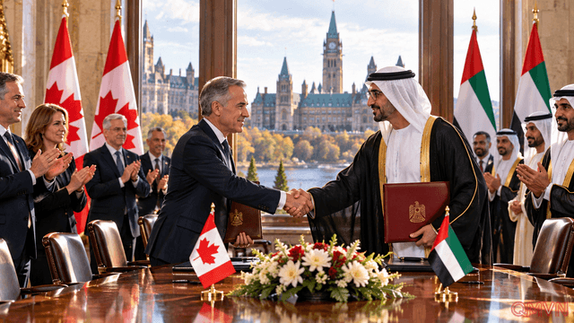 Canada và UAE ký thỏa thuận thương mại lớn, mở lối ra Trung Đông khi Ottawa tìm cách giảm phụ thuộc thị trường Mỹ
