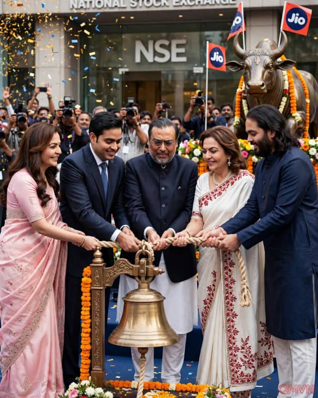 Jio của tỷ phú Ambani tăng vọt 27% trong ngày chào sàn, đạt giá trị 137 tỷ USD và thành công ty lớn thứ hai Ấn Độ