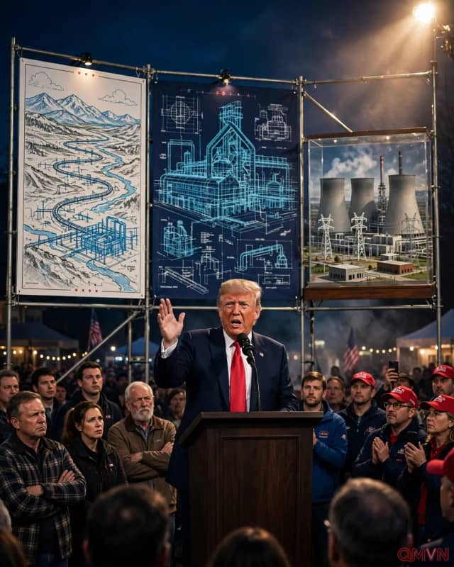 Ông Trump quảng bá các dự án và khoản chi trên đường vận động tranh cử, nhiều dự án còn bất định