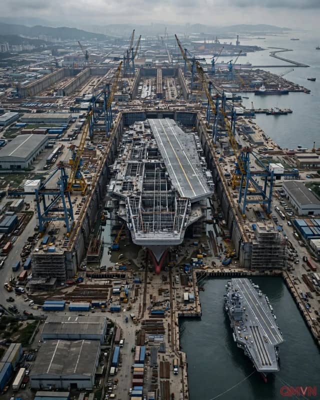 Ảnh vệ tinh cho thấy tàu sân bay thứ tư của Trung Quốc có thể hạ thủy vào năm 2027