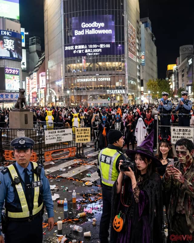 Nhật Bản siết chặt kiểm soát cơn sốt lễ hội Halloween trước nguy cơ quá tải tại các đại đô thị