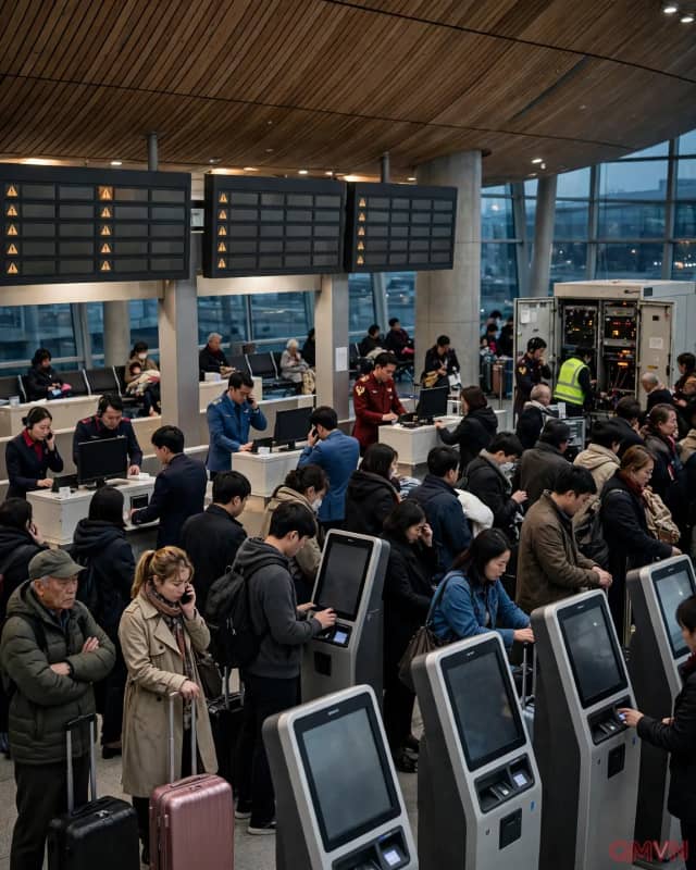 Sự cố hệ thống làm thủ tục tại sân bay Incheon ảnh hưởng 13 hãng hàng không