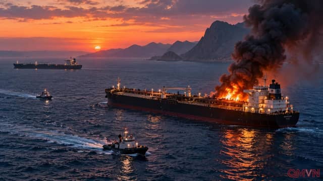 Iran nói bốn tàu dầu trúng thủy lôi ở Hormuz, nguy cơ xung đột mới phủ bóng tuyến hàng hải năng lượng toàn cầu