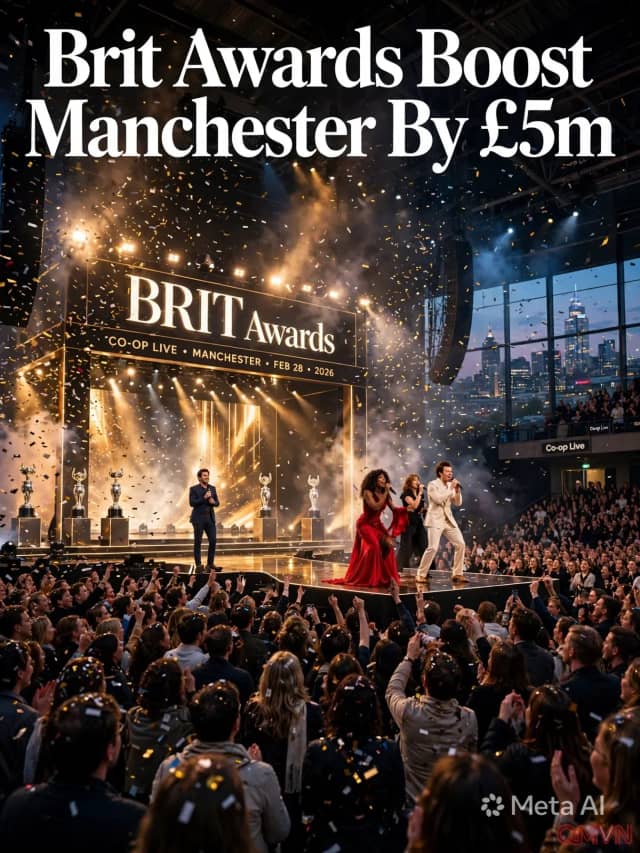 Khi âm nhạc trở thành động lực kinh tế: Manchester thu về 5 triệu bảng và giá trị xã hội 11,2 triệu bảng từ Brit Awards 2026