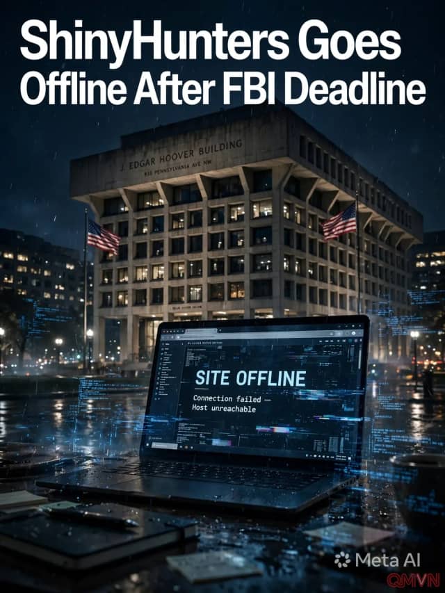 Trang web của nhóm tin tặc ShinyHunters đột ngột ngừng hoạt động sau khi hết hạn chót đòi FBI rút lại cảnh báo về nhóm