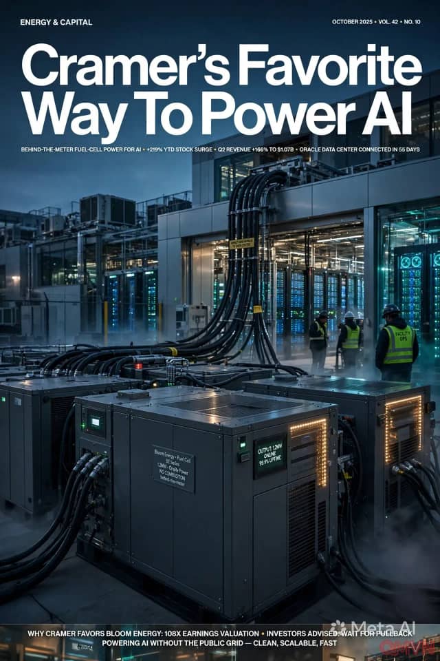 Jim Cramer gọi Bloom Energy là lựa chọn yêu thích để đón sóng điện năng cho AI, nhưng khuyên nhà đầu tư kiên nhẫn chờ giá điều chỉnh
