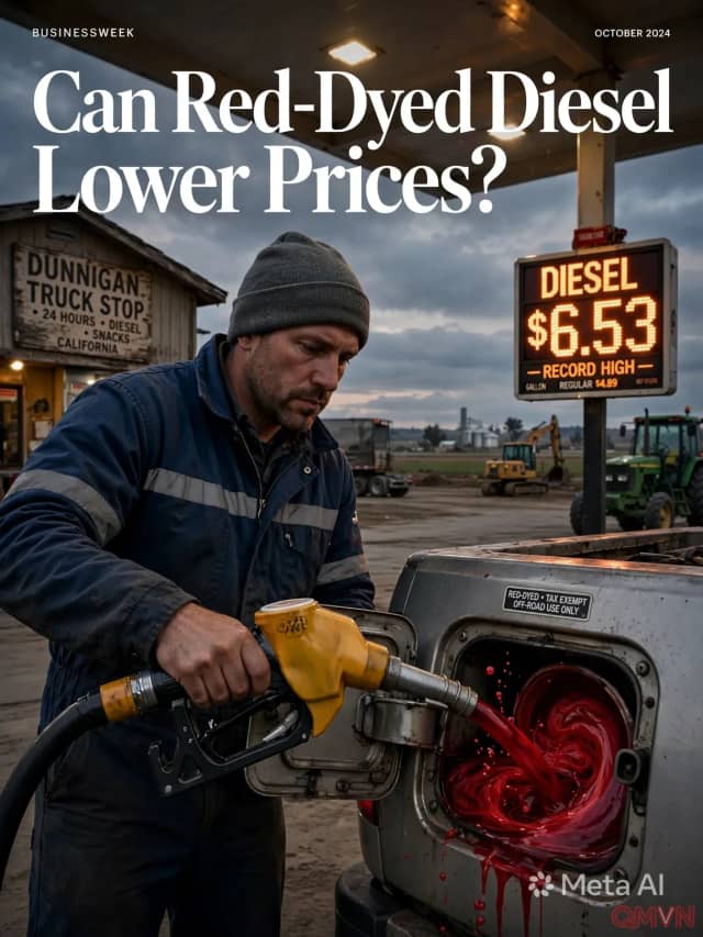 Dầu diesel nhuộm đỏ là gì và liệu có giúp hạ giá nhiên liệu như Tổng thống Trump mong muốn?