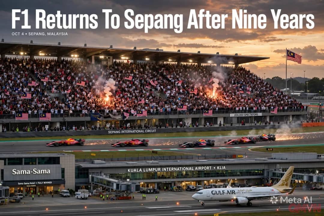 Công thức 1 trở lại Sepang sau chín năm với chặng Bahrain Grand Prix đặc biệt, Malaysia sẵn sàng đón khoảng 200.000 khán giả