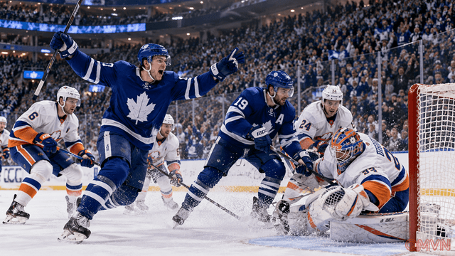 Maple Leafs thắng Islanders 2-1: Easton Cowan tỏa sáng, Toronto có chiến thắng đầu tiên dưới thời Jim Hiller