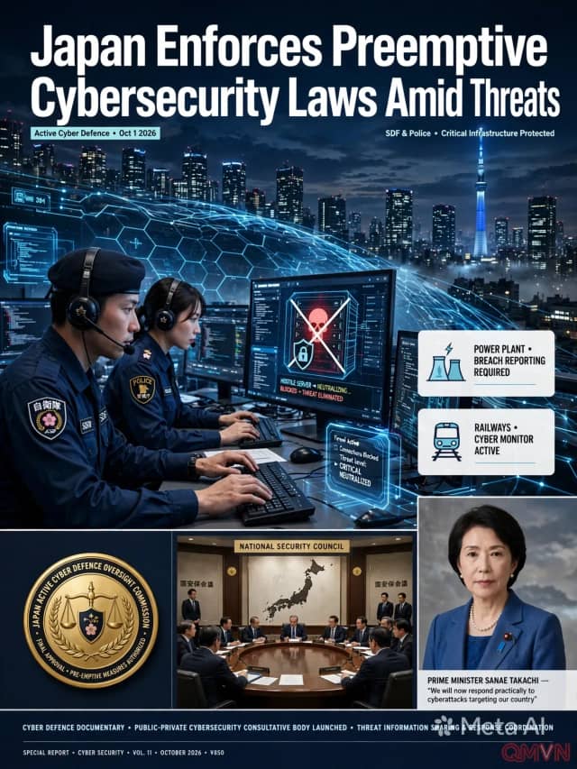 Nhật Bản chính thức thực thi luật phòng thủ mạng chủ động, cho phép vô hiệu hóa máy chủ thù địch trước khi tấn công xảy ra