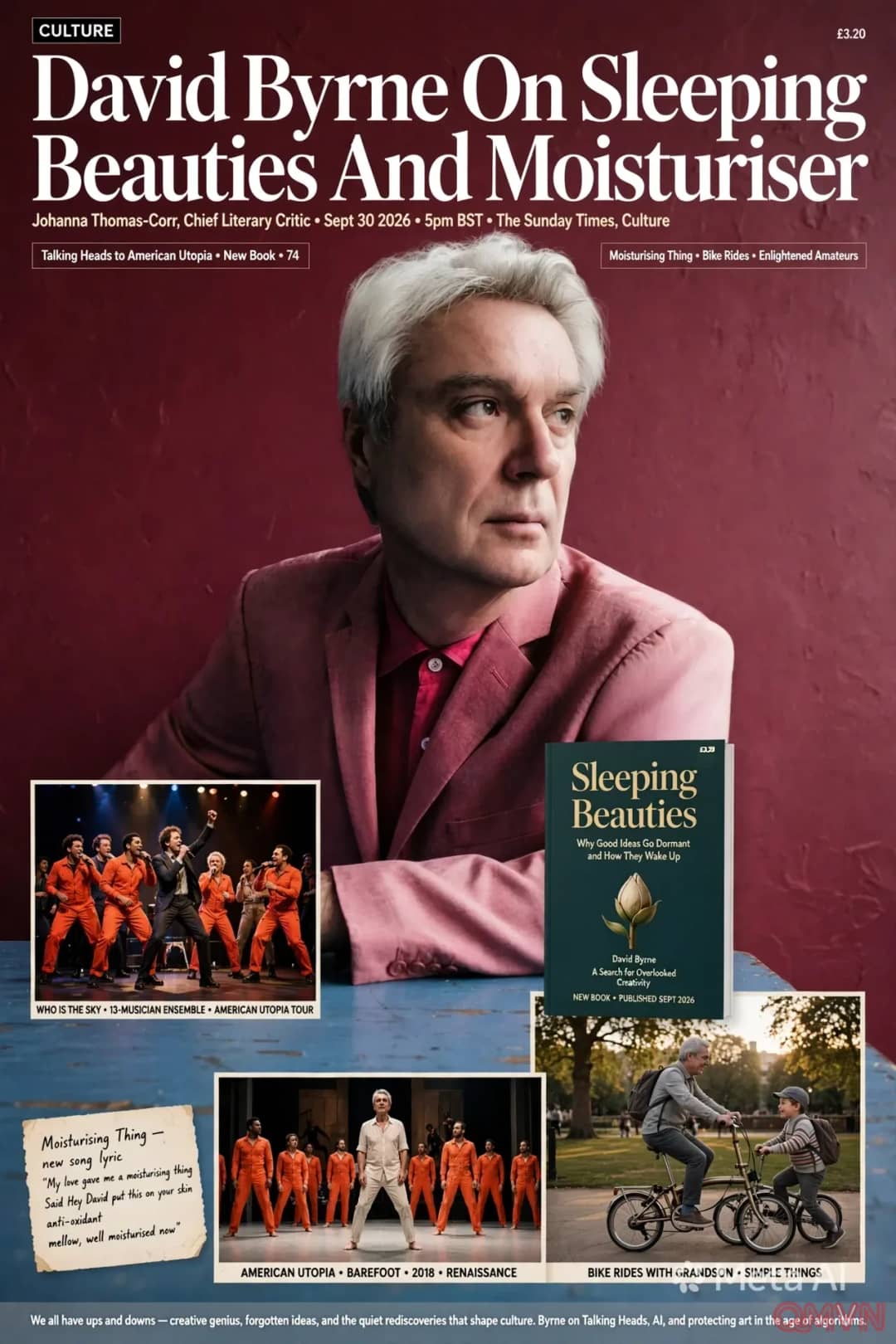 David Byrne và những “người đẹp ngủ” của sáng tạo: Cựu thủ lĩnh Talking Heads nói về sách mới, AI và niềm vui giản dị