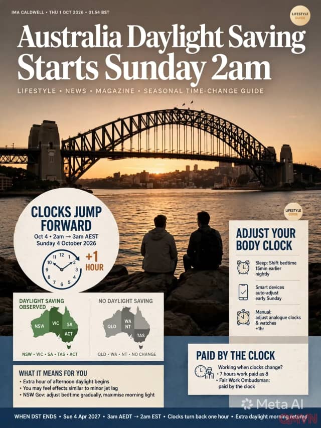 Australia bắt đầu giờ mùa hè từ ngày 4/10: Những điều cần biết, từ tiền lương khi làm ca đến cách điều chỉnh đồng hồ sinh học
