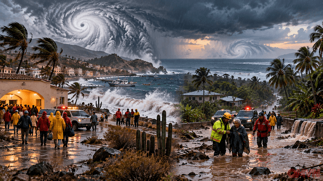 Baja California và Hawaii cùng chống chọi mùa bão Thái Bình Dương dồn dập khi Polo, Nolo và Rachel nối tiếp xuất hiện