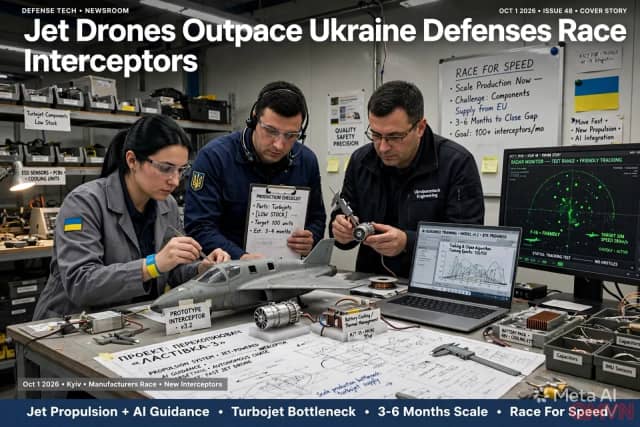 UAV phản lực của Nga vượt mặt phòng không Ukraine, các nhà sản xuất chạy đua chế tạo thiết bị đánh chặn mới