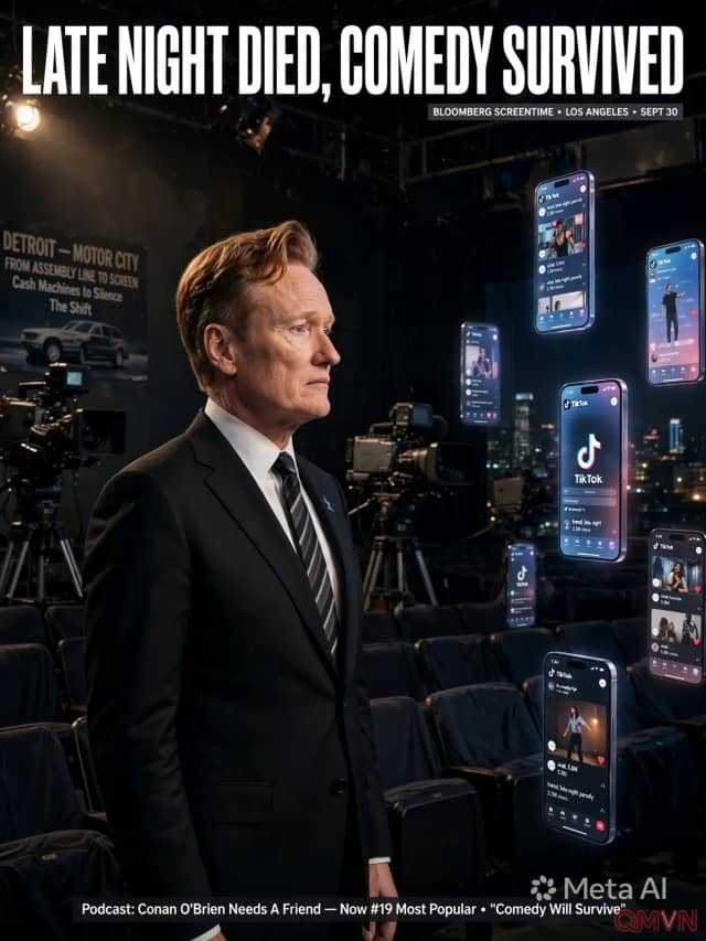Conan O'Brien trăn trở trước sự thoái trào của truyền hình đêm muộn và bản lĩnh tái sinh trong kỷ nguyên số