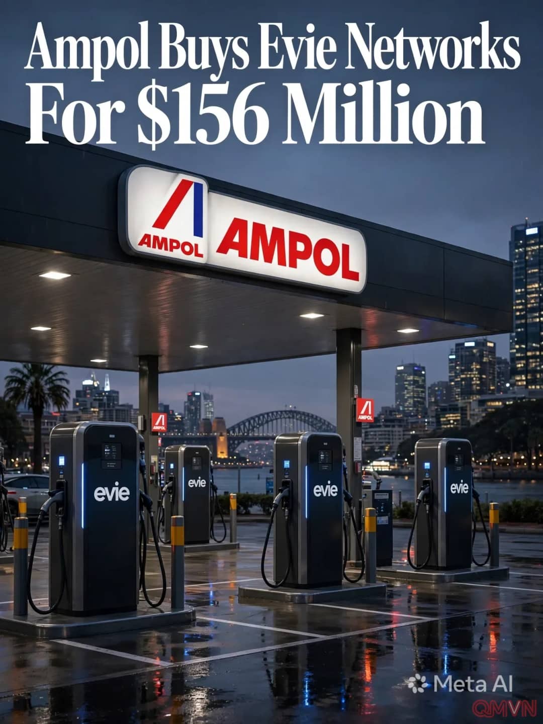 Tập đoàn nhiên liệu Australia Ampol mua lại mạng lưới sạc xe điện Evie Networks với giá 156 triệu USD
