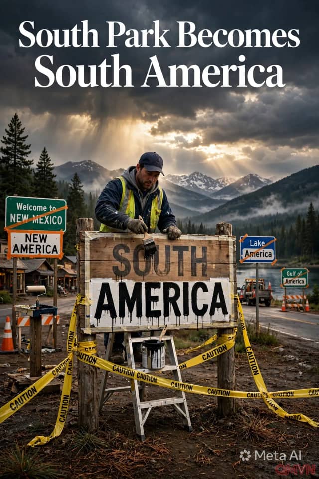 South Park đổi tên thành South America để chế giễu cơn sốt đổi tên của Tổng thống Trump và sự nhượng bộ của Apple, Google