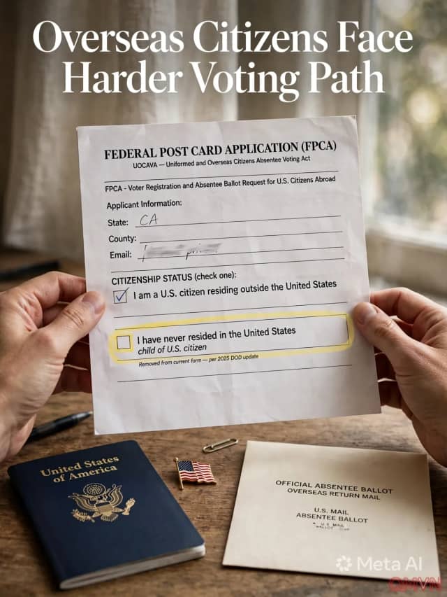 Đảng Dân chủ kiện chính quyền Trump vì lặng lẽ sửa mẫu đăng ký, gây khó cho công dân Mỹ ở nước ngoài chưa từng sống tại Mỹ