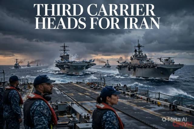 Mỹ điều tàu sân bay thứ ba cùng 9.000 binh sĩ tới Trung Đông, ông Trump để ngỏ khả năng tấn công Iran sau bầu cử giữa nhiệm kỳ