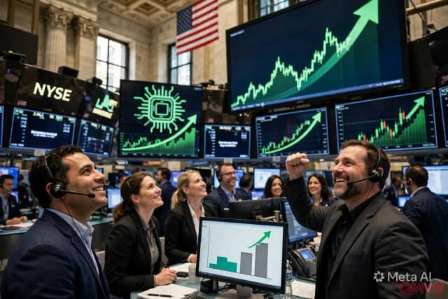Nvidia dẫn dắt Nasdaq lập đỉnh trong phiên khi số liệu việc làm yếu khơi lại hy vọng Fed giữ lãi suất, nhưng làn sóng bán tháo trái phiếu kìm đà tăng
