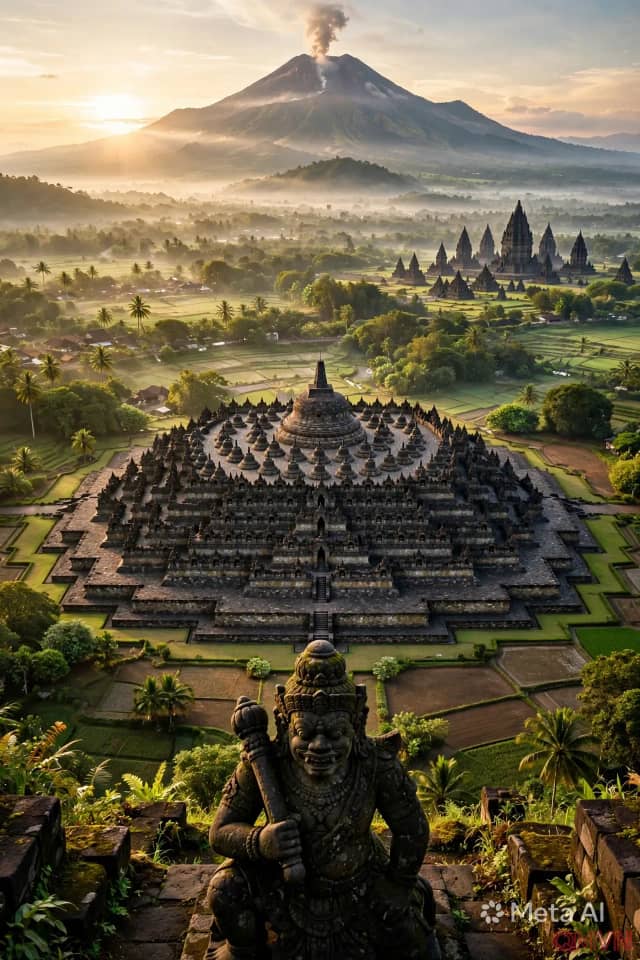 Yogyakarta – thành phố của vị sultan trên đảo Java đông dân của Indonesia, nơi các đền cổ Phật giáo và Hindu giáo cất giữ những báu vật vĩ đại của thế giới
